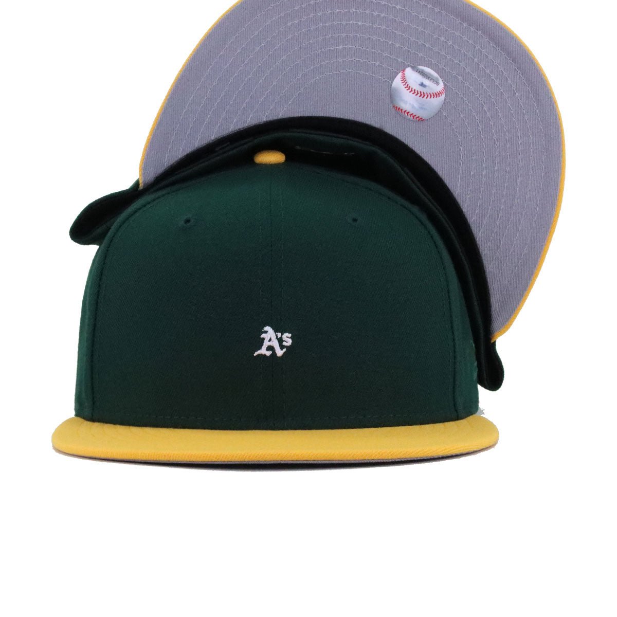 Oakland Athletics Dark Green A Gold SUPER MICRO New Era 59Fifty Fitted