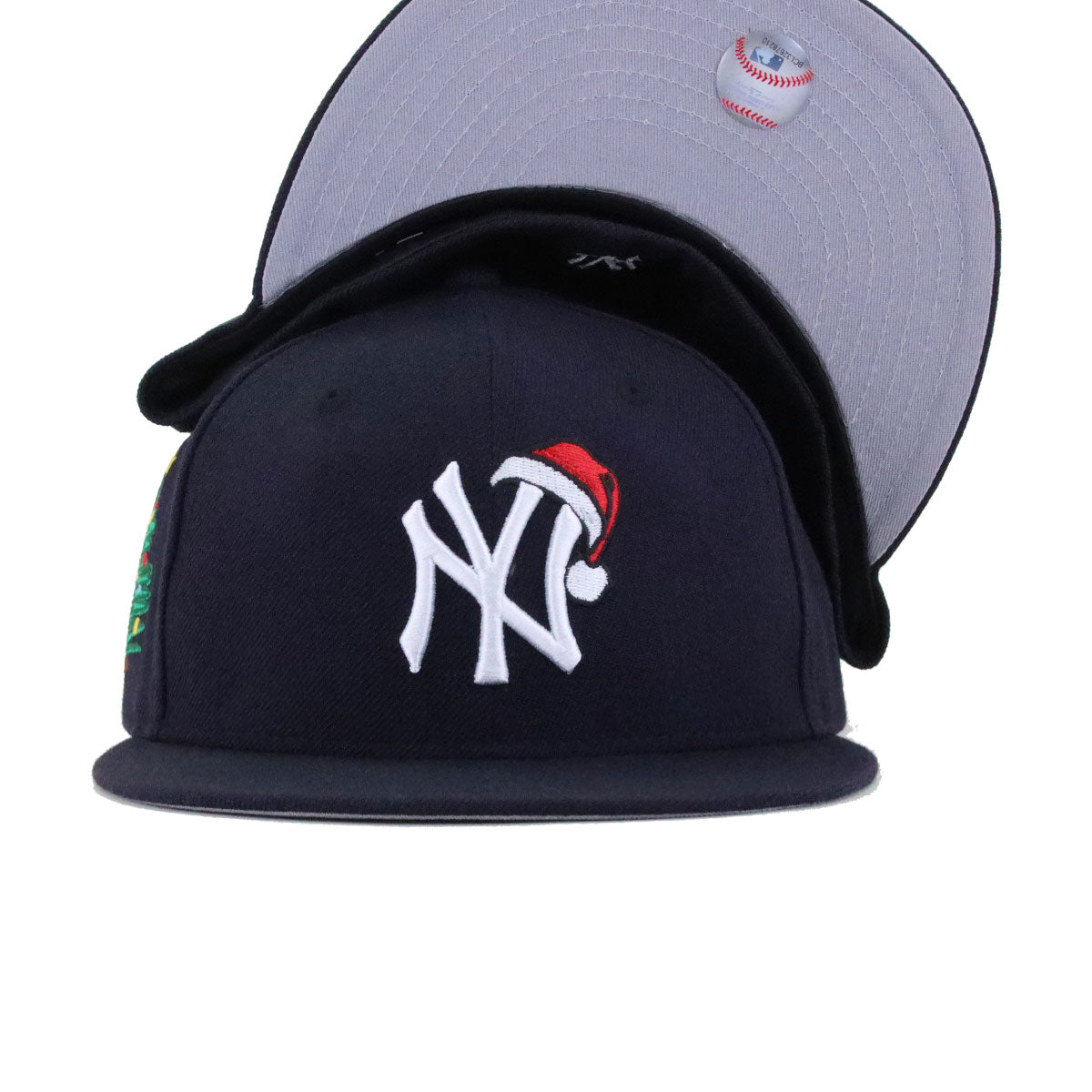 New York Yankees Navy SANTA HAT x CHRISTMAS TREE New Era 59Fifty Fitted