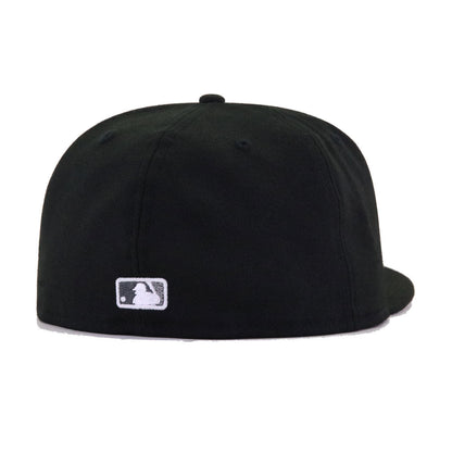 Los Angeles Angels Black Metallic New Era 59Fifty Fitted