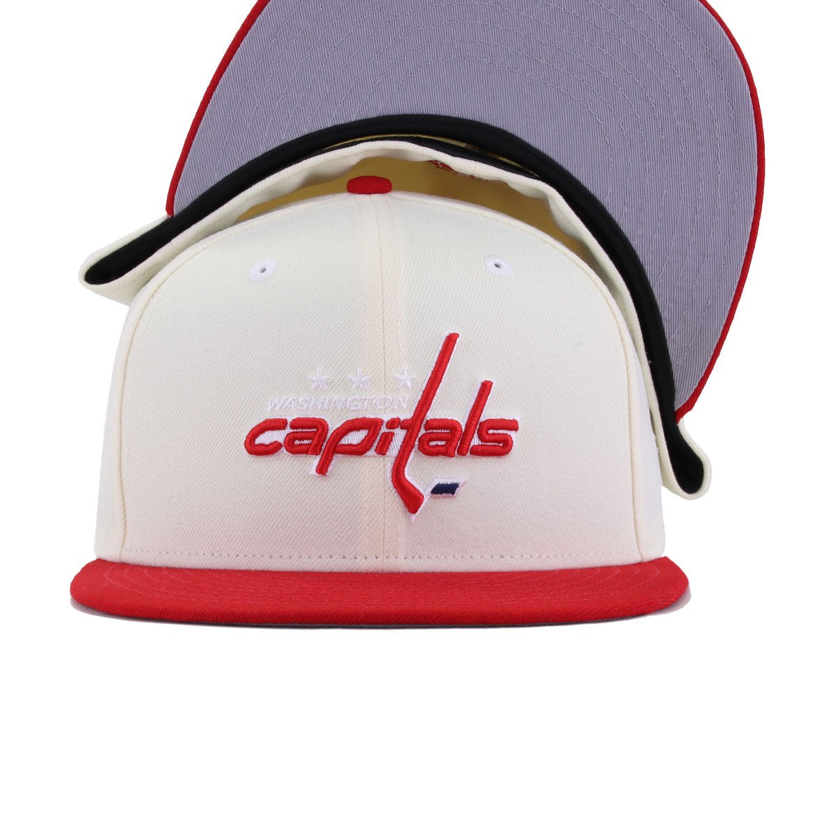 Washington Capitals Chrome Scarlet New Era 59Fifty Fitted