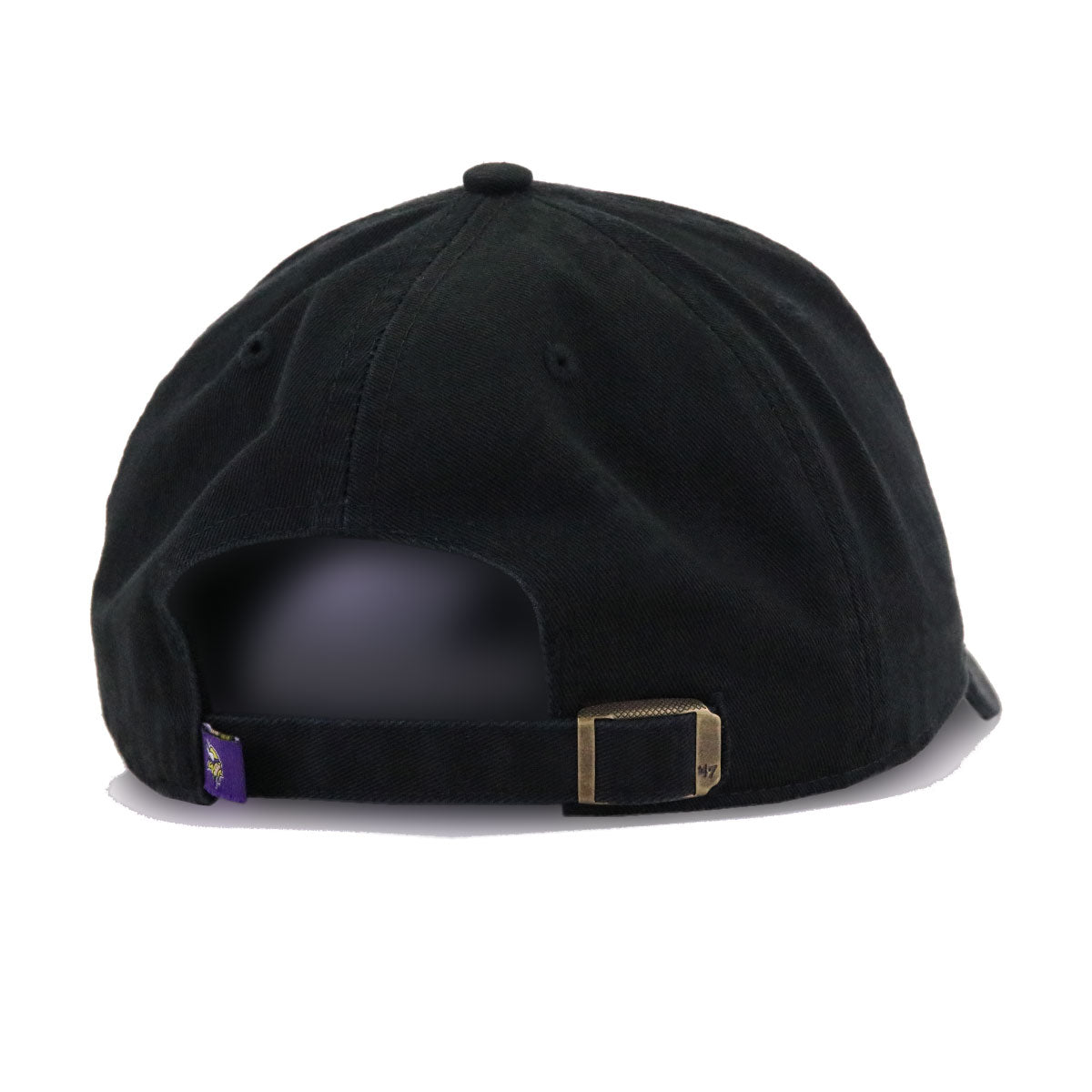 Minnesota Vikings Black 47 Brand Clean Up Dad Hat