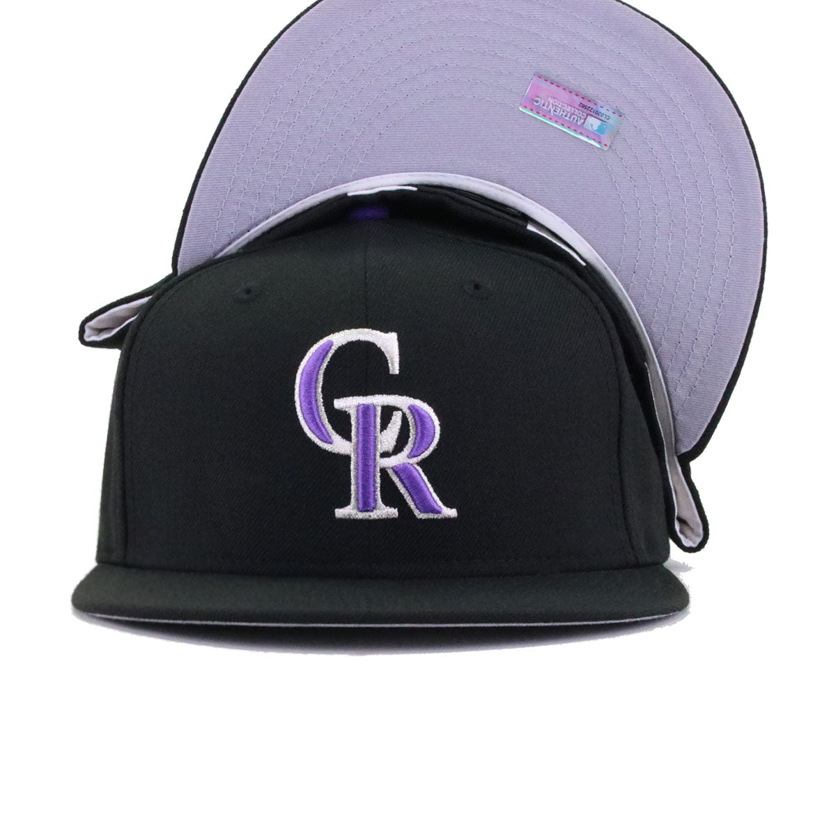 Colorado Rockies Black Cooperstown AC New Era 59Fifty Fitted