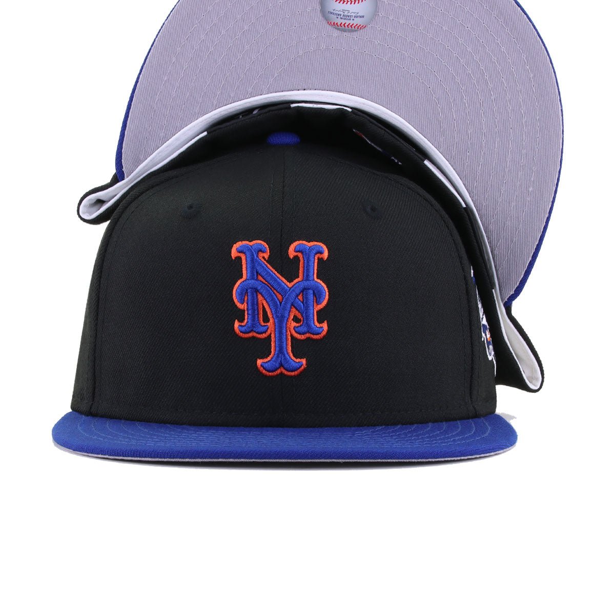 New York Mets Black Light Royal Blue 2000 World Series Cooperstown New Era 59Fifty Fitted