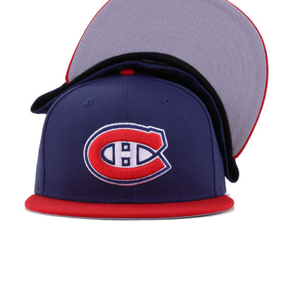 Montreal Canadiens Light Navy Scarlet New Era 59Fifty Fitted