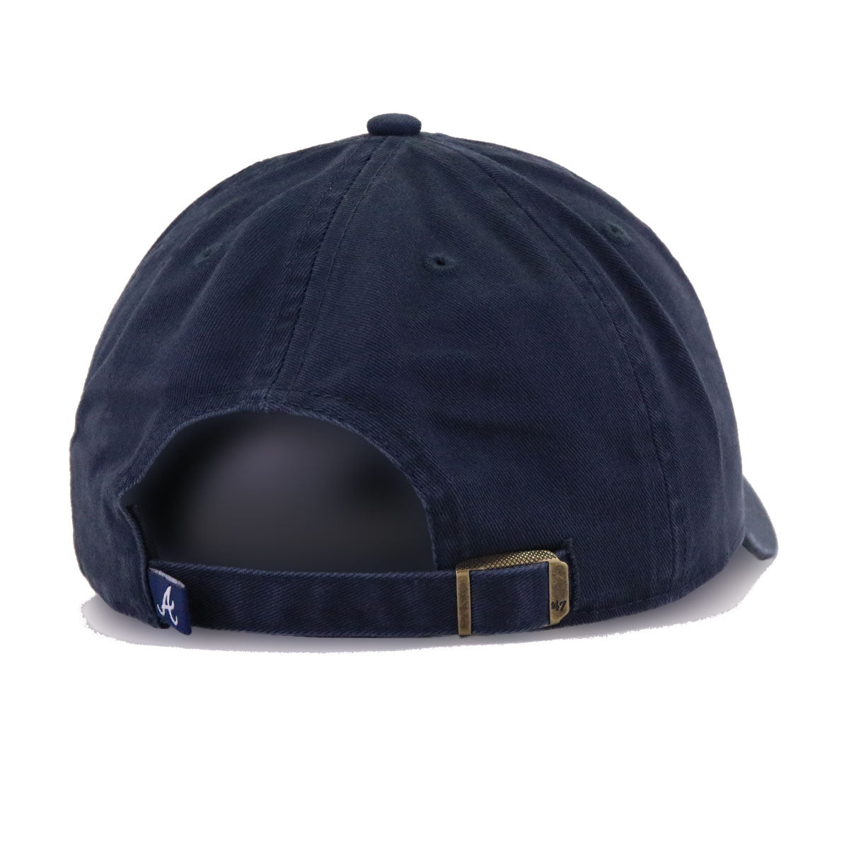 Atlanta Braves Navy 47 Brand Clean Up Dad Hat