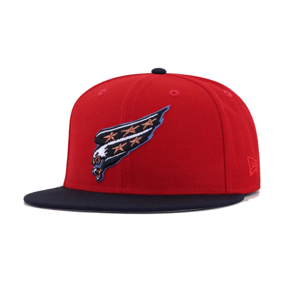 Washington Capitals Scarlet Navy Screaming Eagle New Era 59Fifty Fitted