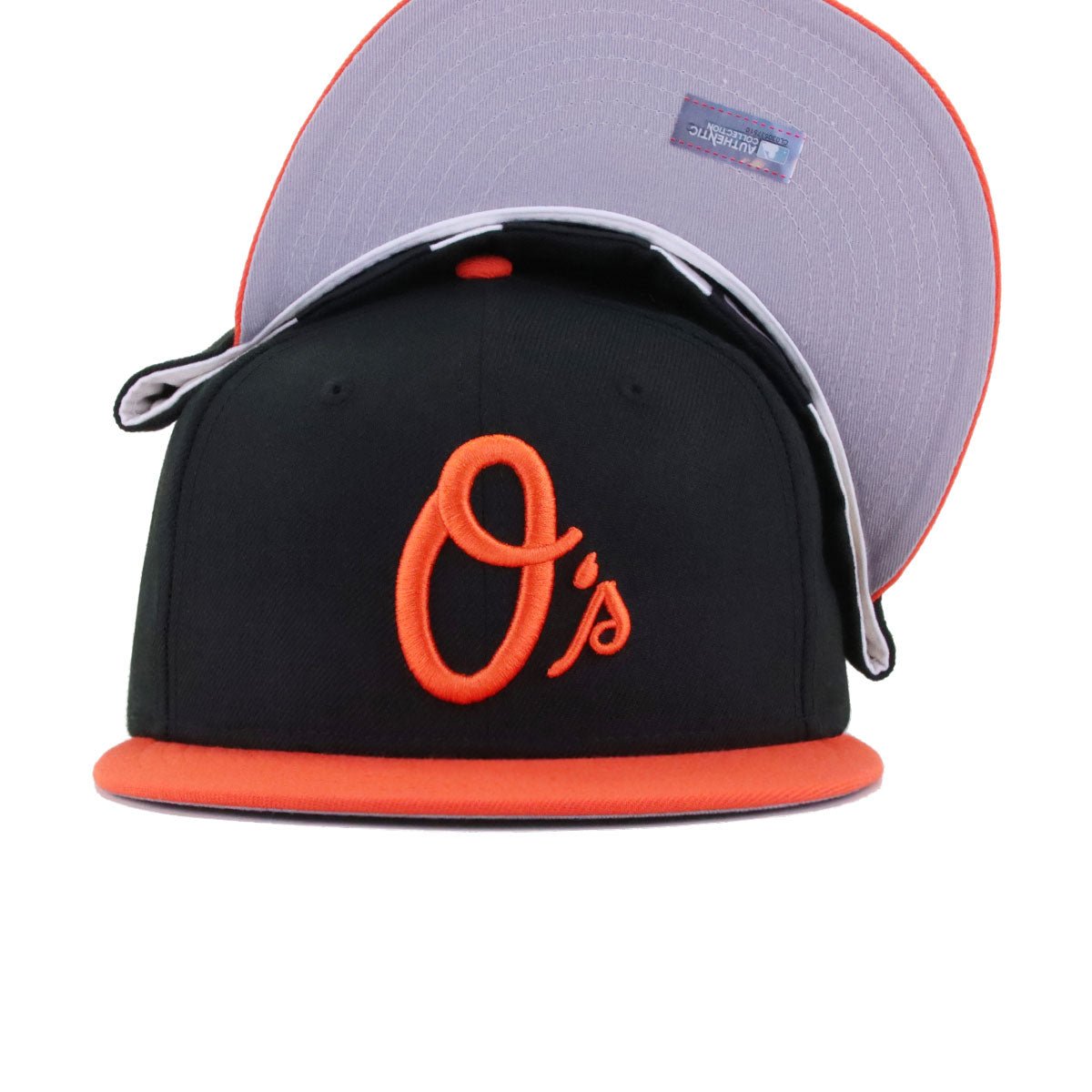 Baltimore Orioles Black Orange Cooperstown AC New Era 59Fifty Fitted