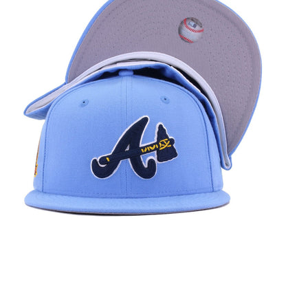 Atlanta Braves Steel Blue 40th Anniversary New Era 59Fifty Fitted