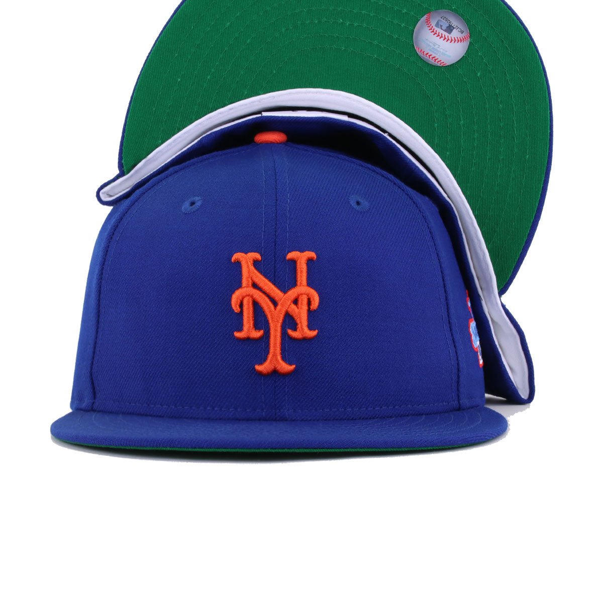 New York Mets Light Royal Blue 1986 World Series Cooperstown Green Bottom New Era 59Fifty Fitted