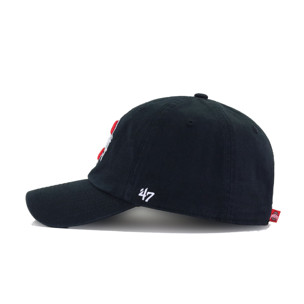 Ohio State University Buckeyes Black 47 Brand Clean Up Dad Hat