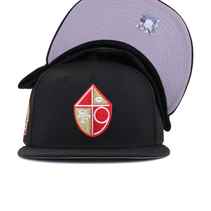 San Francisco 49ers Black 40th Anniversary New Era 59Fifty Fitted