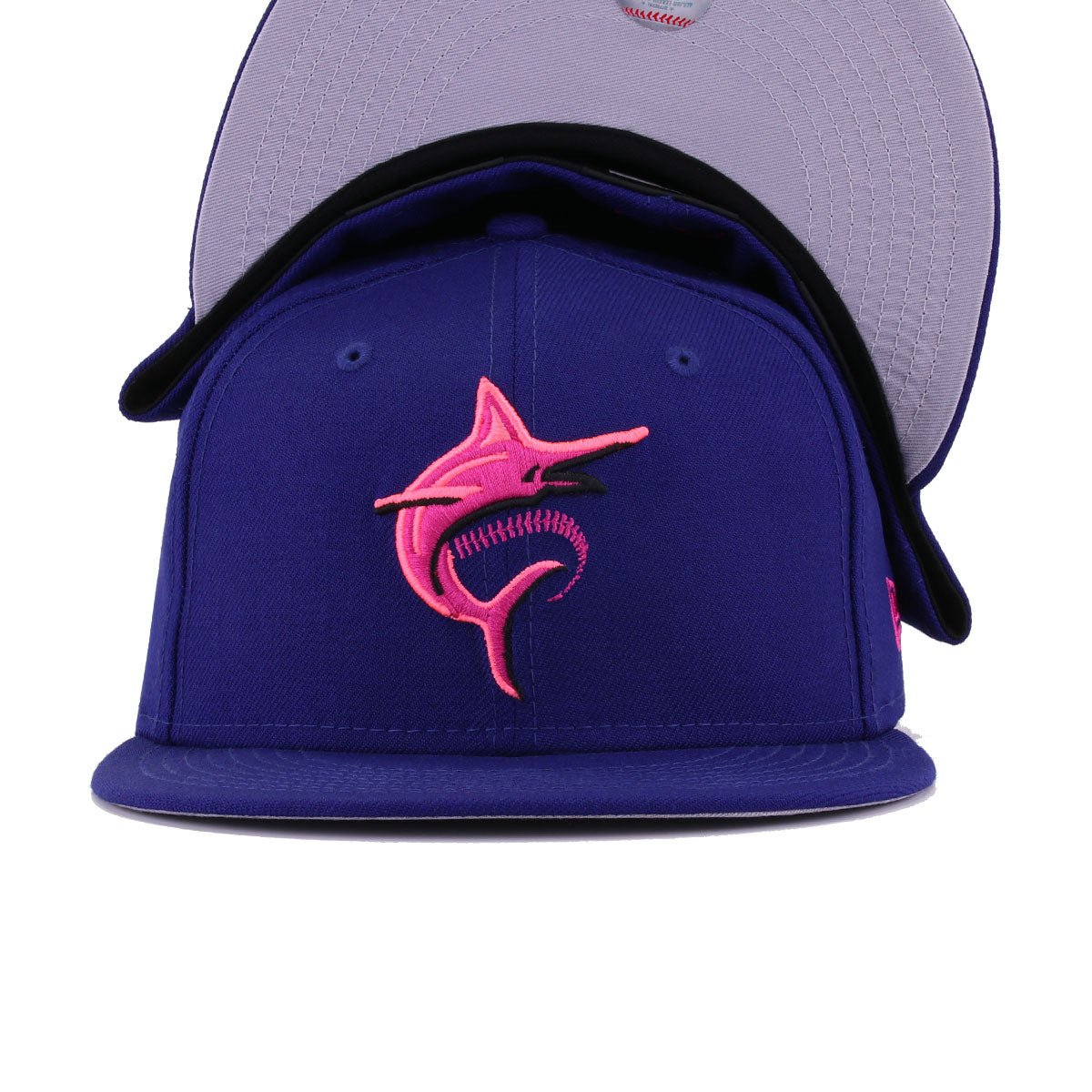 Miami Marlins Dark Royal Blue Batting Practice New Era 59Fifty Fitted