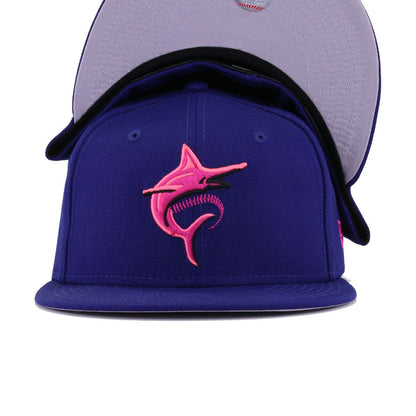 Miami Marlins Dark Royal Blue Batting Practice New Era 59Fifty Fitted