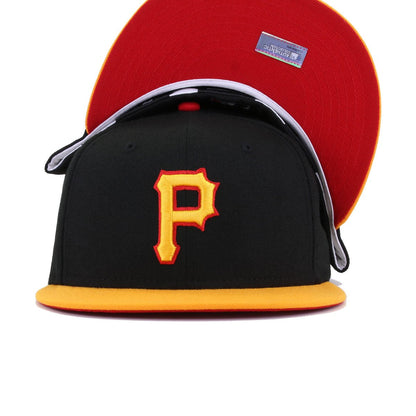 Pittsburgh Pirates Black R Gold Cooperstown AC New Era 59Fifty Fitted
