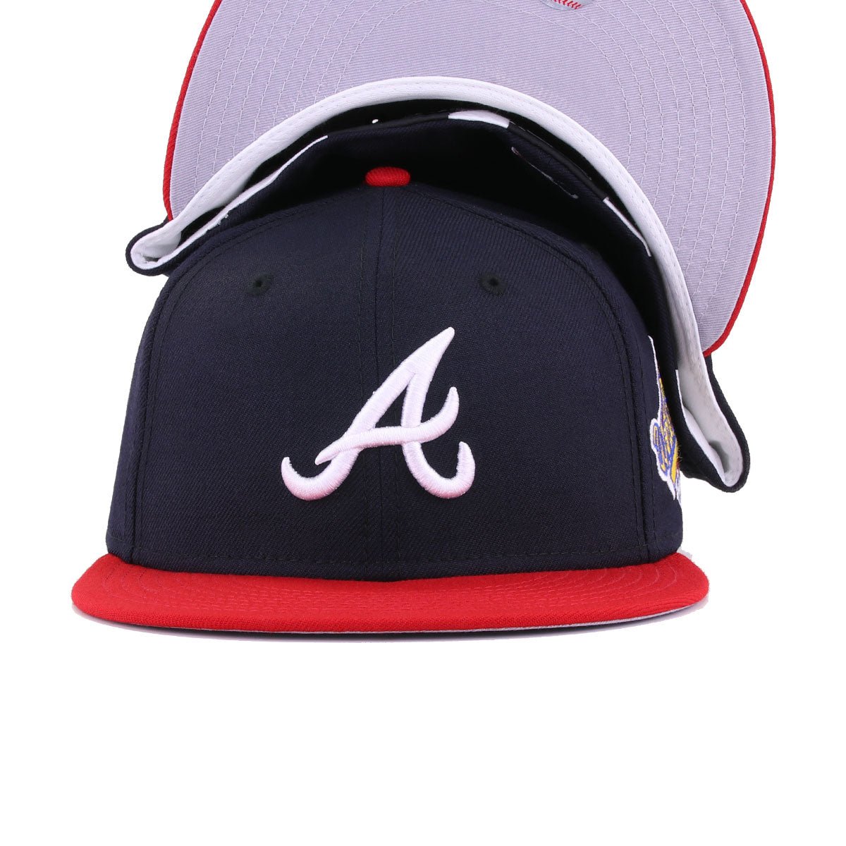 Atlanta Braves Navy Scarlet 1996 World Series Cooperstown New Era 59Fifty Fitted