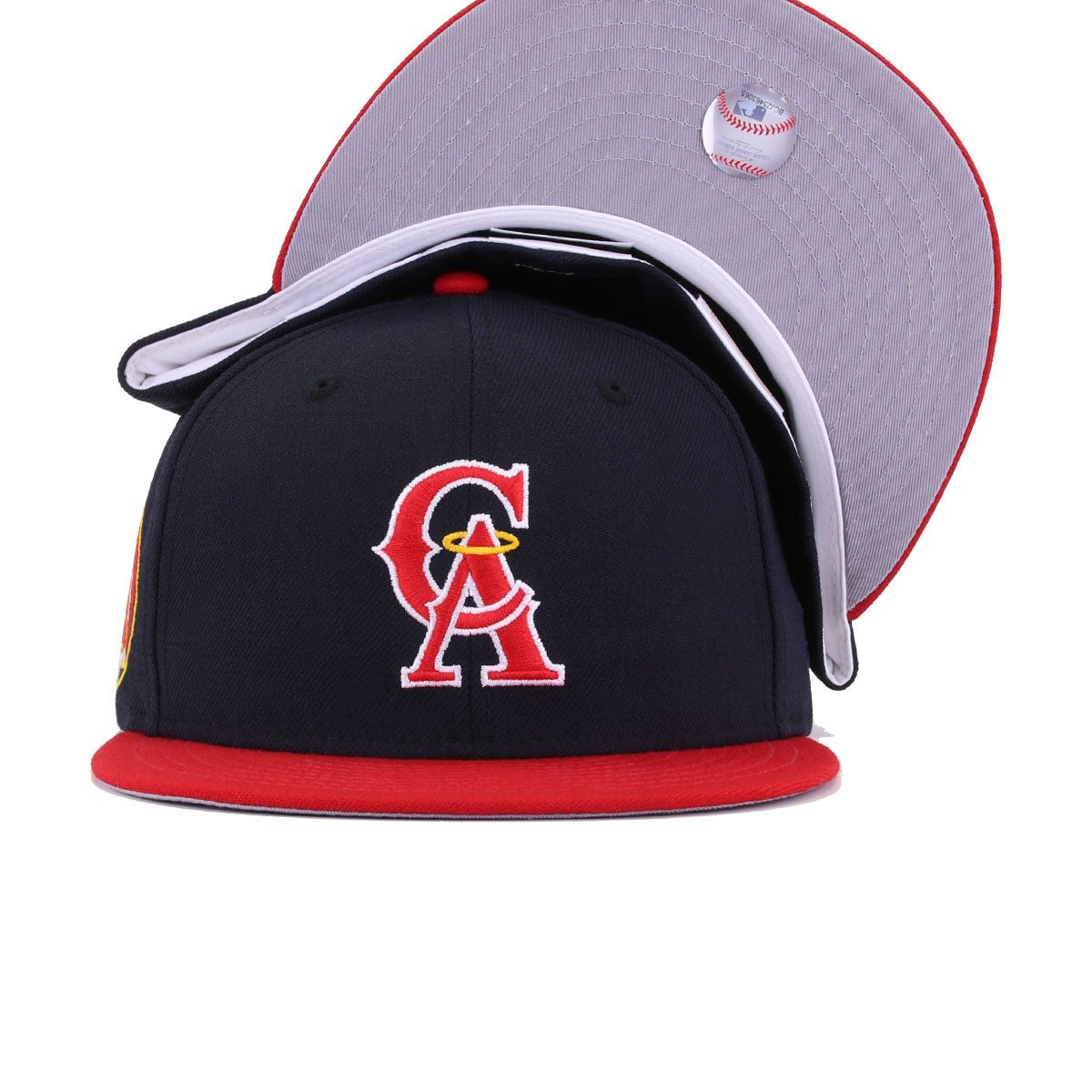 California Angels Navy Scarlet 25th Anniversary New Era 59Fifty Fitted