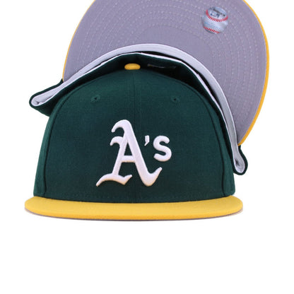 Oakland Athletics Dark Green A Gold Cooperstown AC New Era 59Fifty Fitted