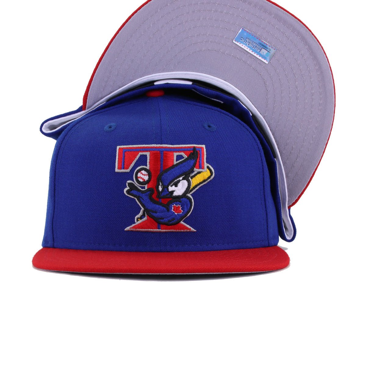 Toronto Blue Jays Light Royal Blue Scarlet 2003 Cooperstown AC New Era 59Fifty Fitted