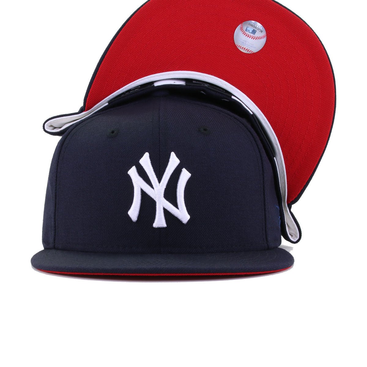 New York Yankees Navy Red Bottom New Era 59Fifty Fitted