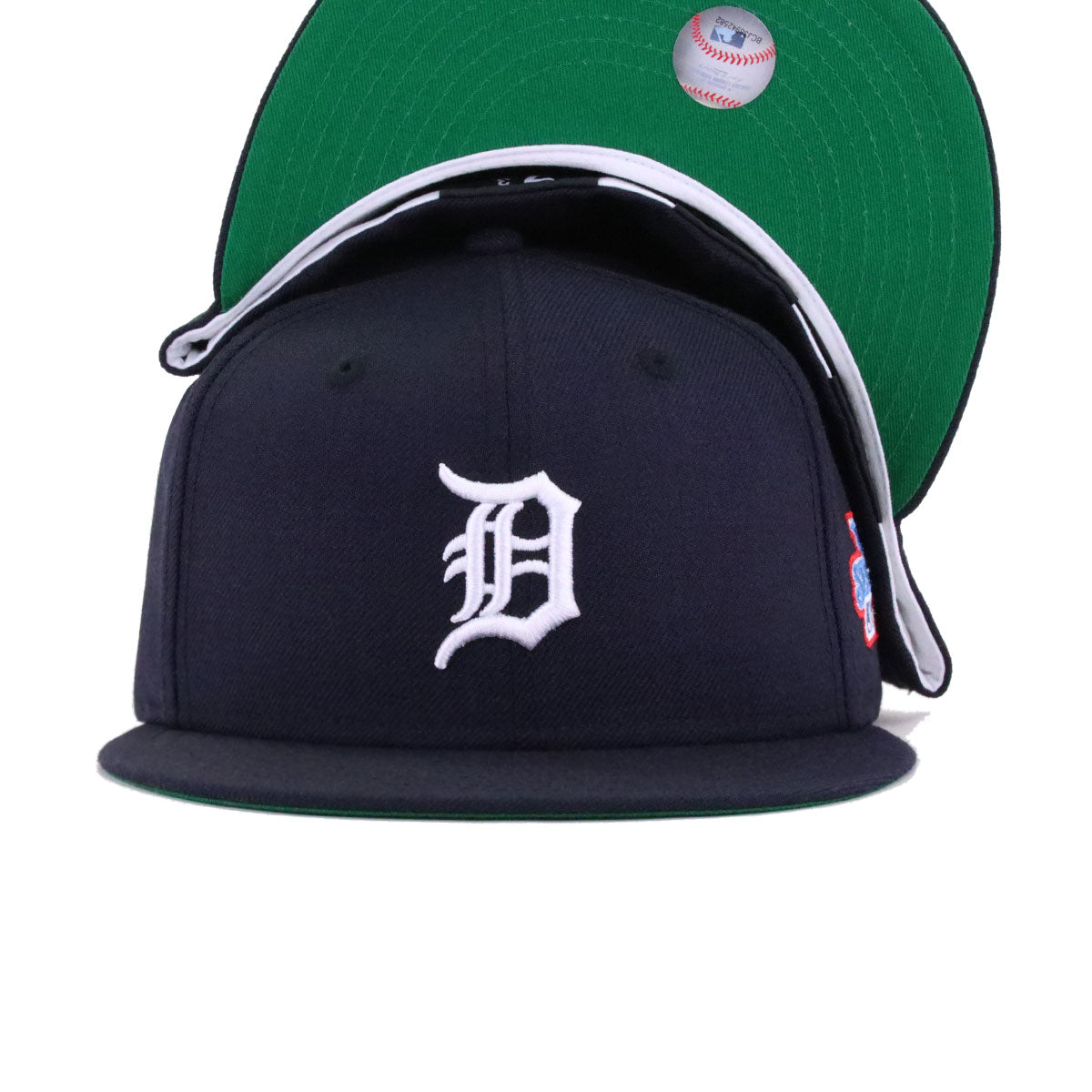 Detroit Tigers Navy 1984 World Series Cooperstown Green Bottom New Era 59Fifty Fitted