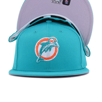 Miami Dolphins Legacy Teal Breeze New Era 59Fifty Fitted