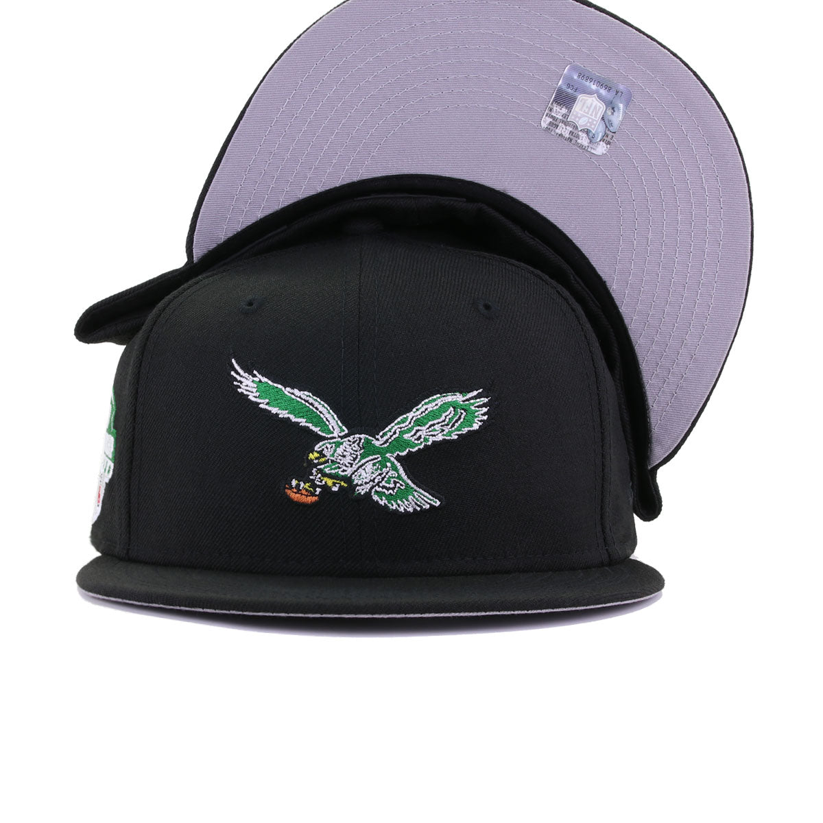 Philadelphia Eagles Black 1960 Championship New Era 59Fifty Fitted