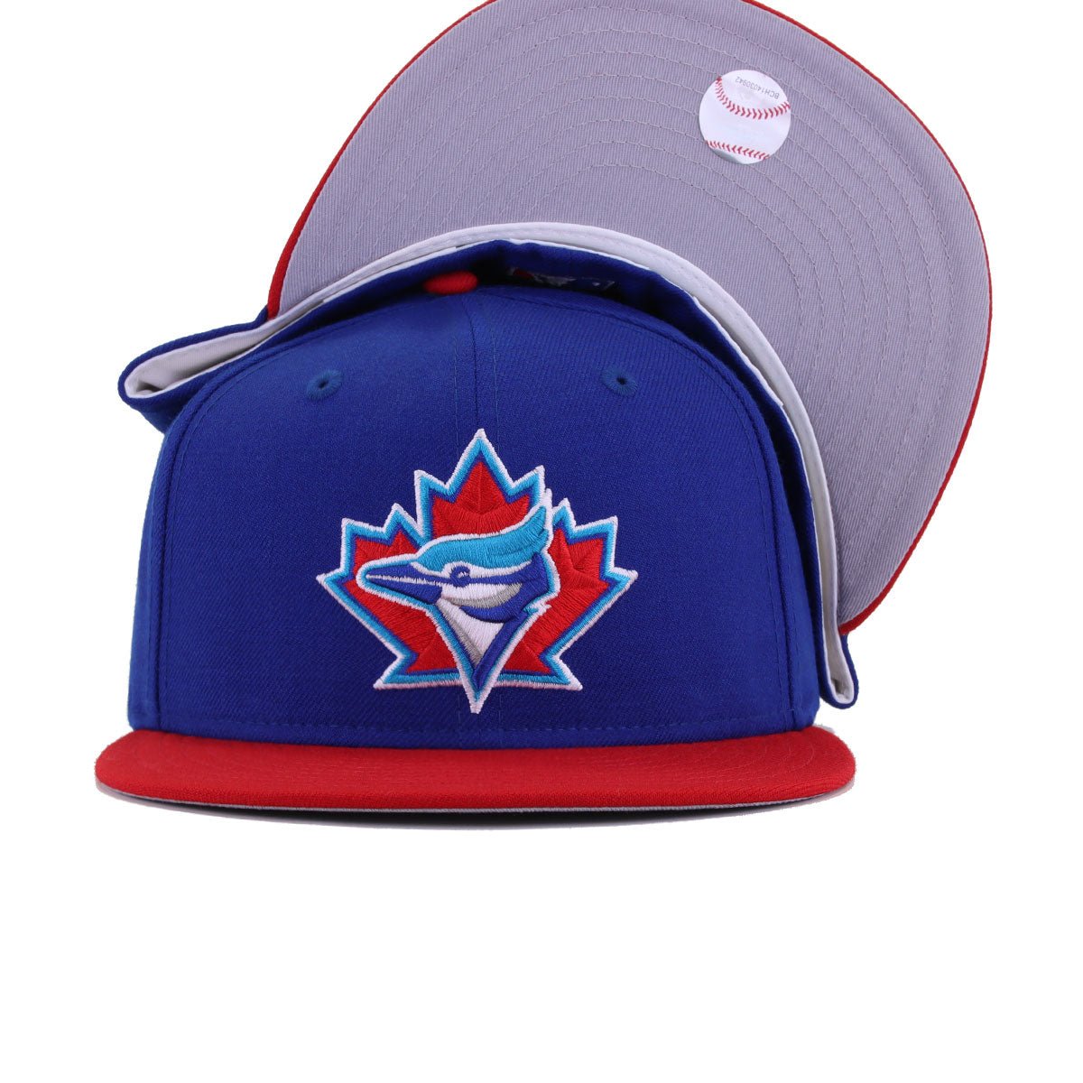 Toronto Blue Jays Light Royal Blue Scarlet 1997 Cooperstown AC New Era 59Fifty Fitted