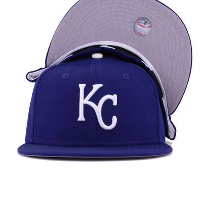 Kansas City Royals Dark Royal Blue Cooperstown AC New Era 59Fifty Fitted
