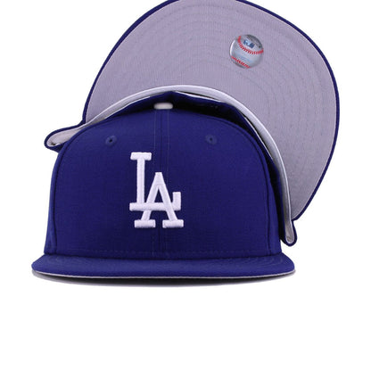Los Angeles Dodgers Dark Royal Blue Cooperstown AC New Era 59Fifty Fitted