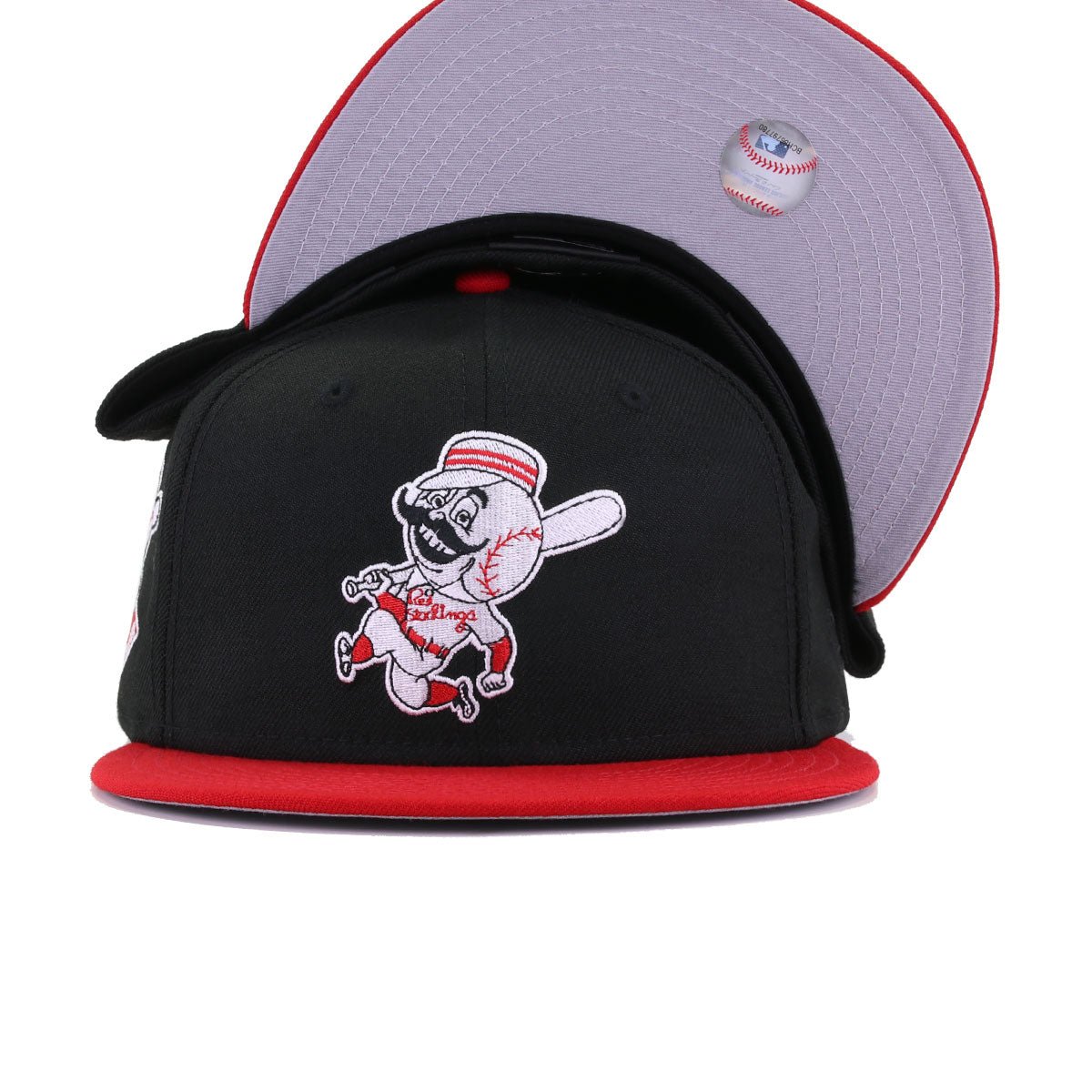 Cincinnati Reds Black Scarlet 1953 All Star Game New Era 59Fifty Fitted
