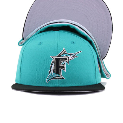 Florida Marlins Teal Black 1997 World Series Cooperstown New Era 59Fifty Fitted