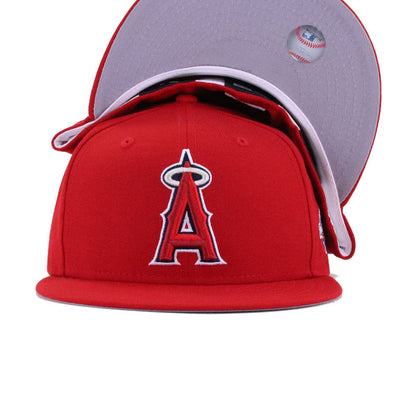 Los Angeles Angels Scarlet 2002 World Series Cooperstown New Era 59Fifty Fitted