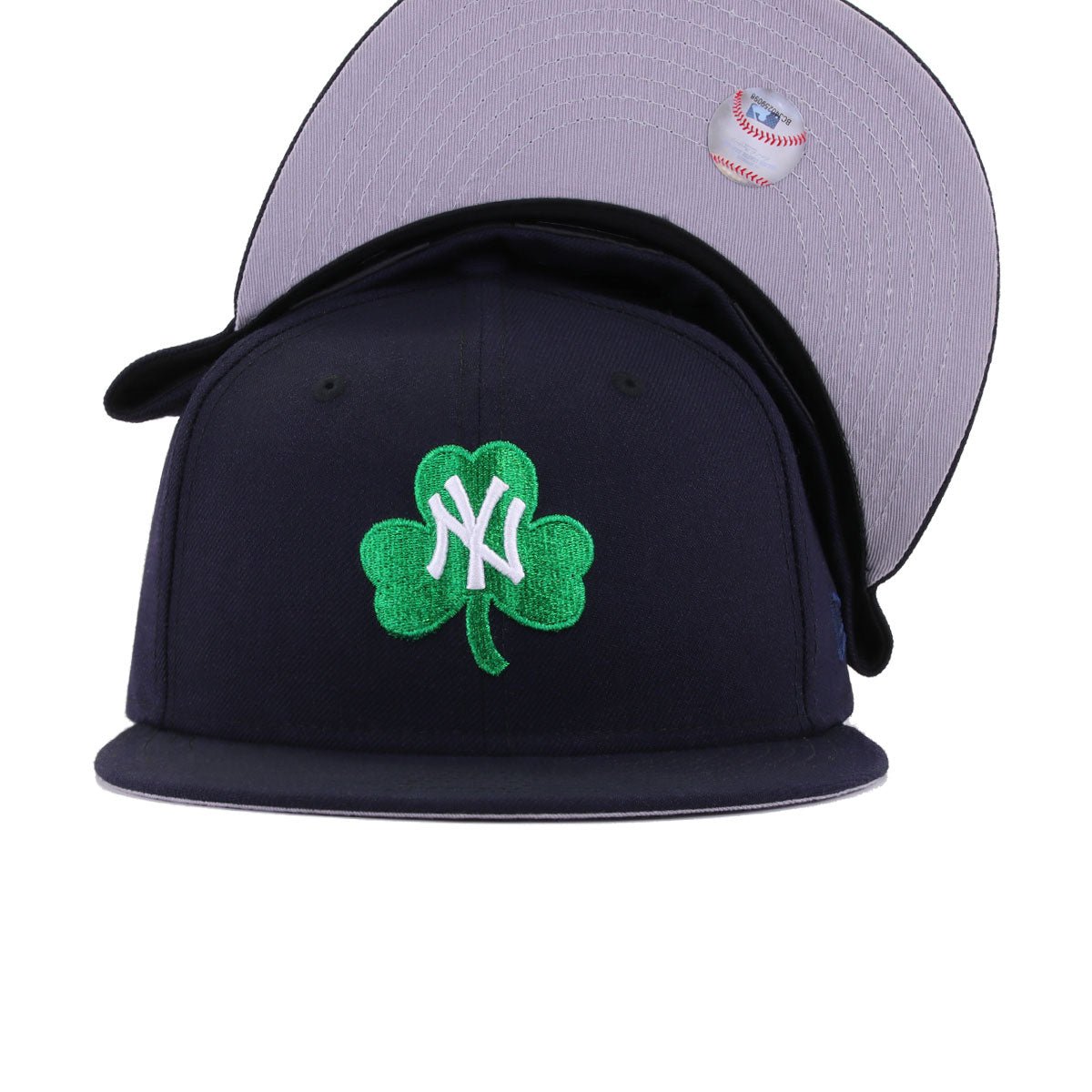 New York Yankees Navy Lucky Shamrock New Era 59Fifty Fitted