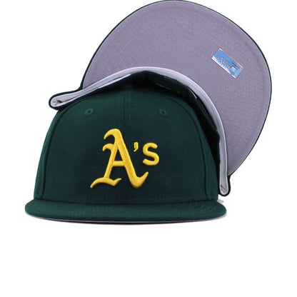 Oakland Athletics Dark Green Cooperstown AC New Era 59Fifty Fitted