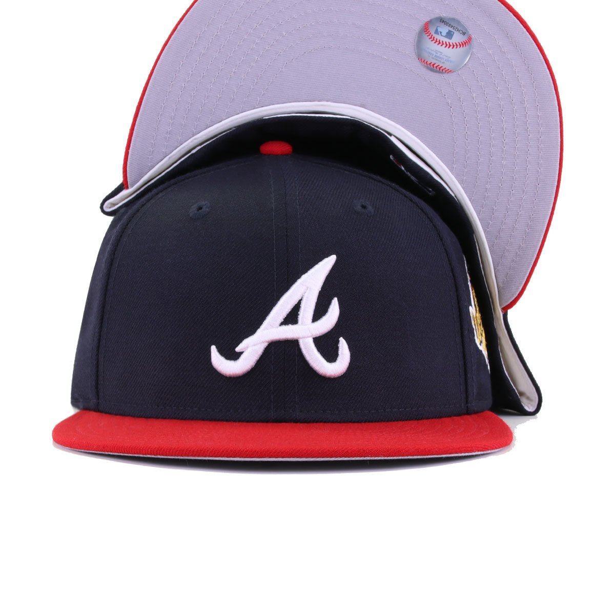 Atlanta Braves Navy Scarlet 1995 World Series Cooperstown New Era 59Fifty Fitted