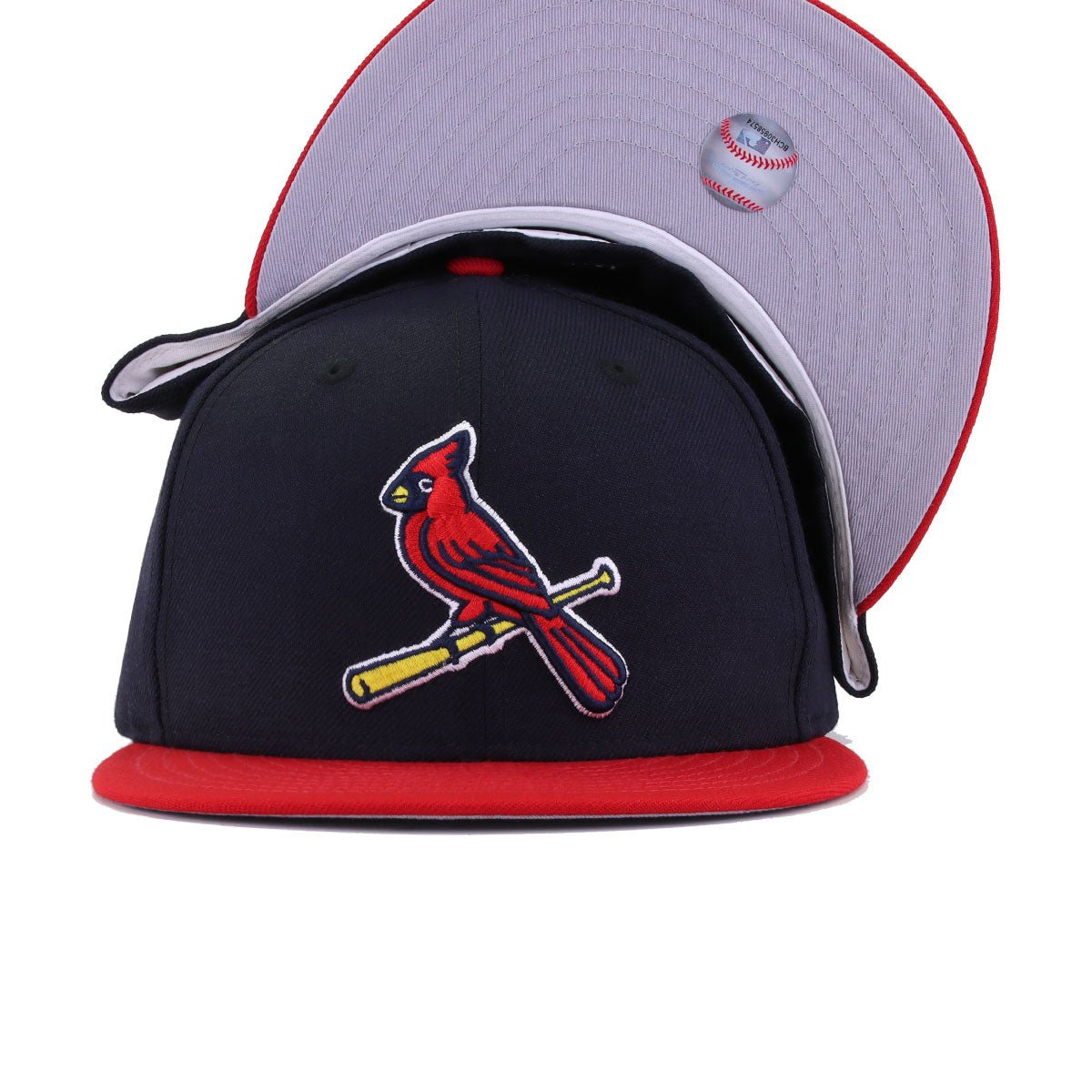 St Louis Cardinals Navy Scarlet Cooperstown AC New Era 59Fifty Fitted