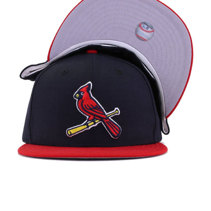 St Louis Cardinals Navy Scarlet Cooperstown AC New Era 59Fifty Fitted
