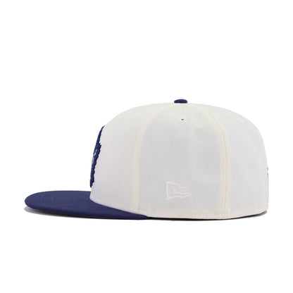 Toronto Maple Leafs Chrome Light Navy New Era 59Fifty Fitted