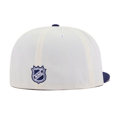 Toronto Maple Leafs Chrome Light Navy New Era 59Fifty Fitted