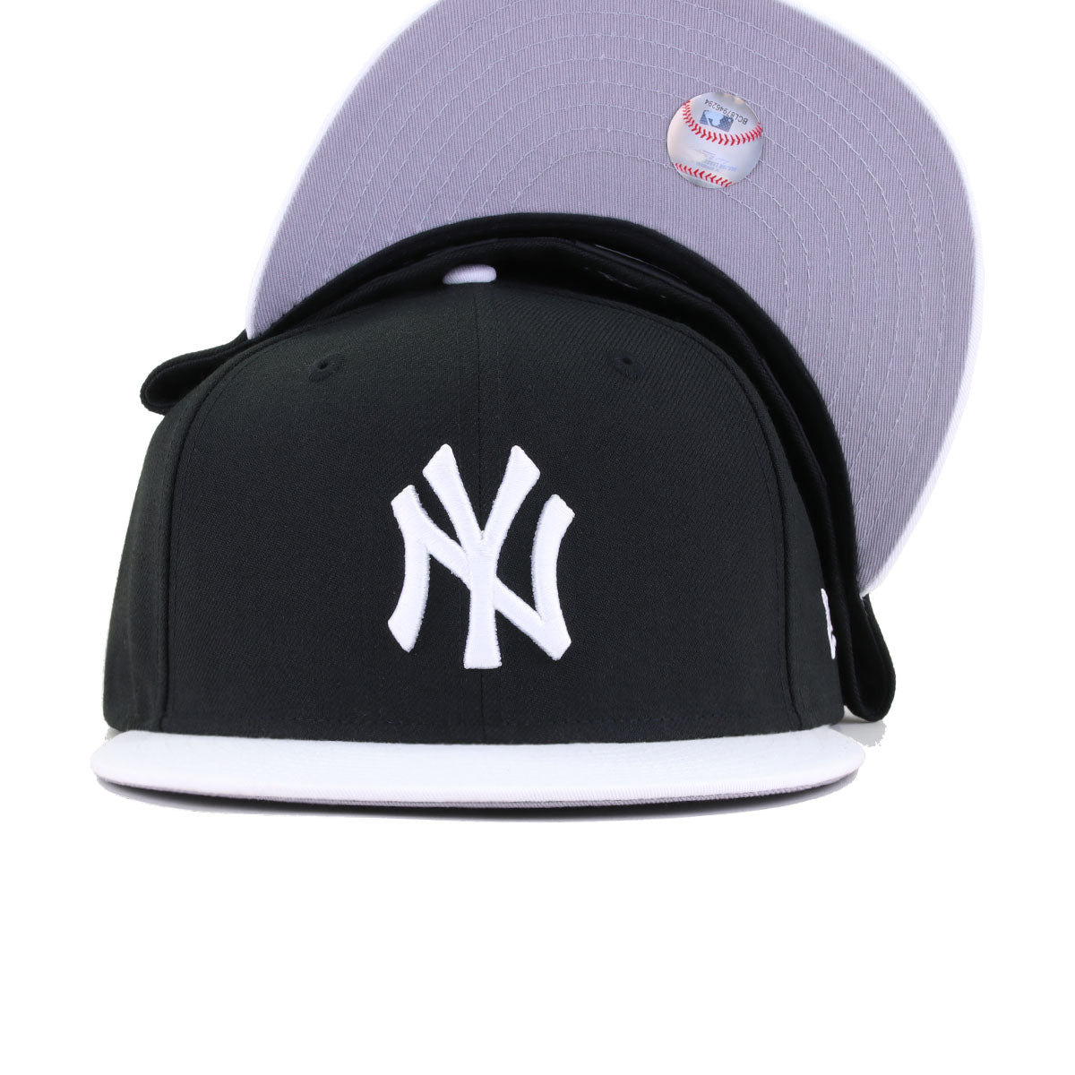 New York Yankees Black White GHOST New Era 59Fifty Fitted