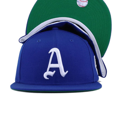 Philadelphia Athletics Light Royal Blue 1930 World Series Cooperstown Green Bottom New Era 59Fifty Fitted