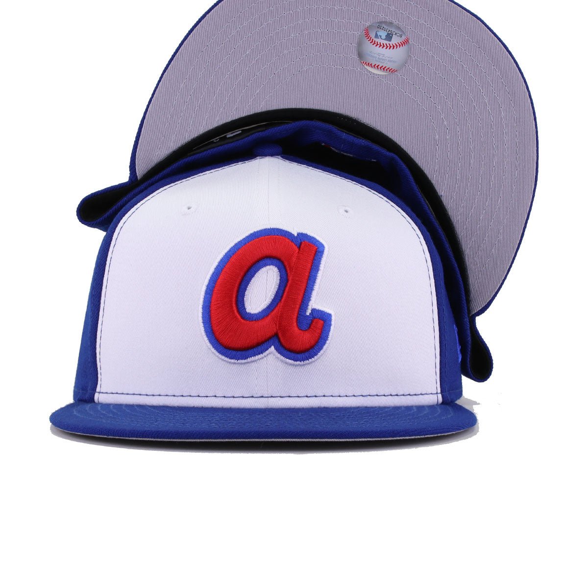 Atlanta Braves White Light Royal Blue 1972 New Era 59Fifty Fitted