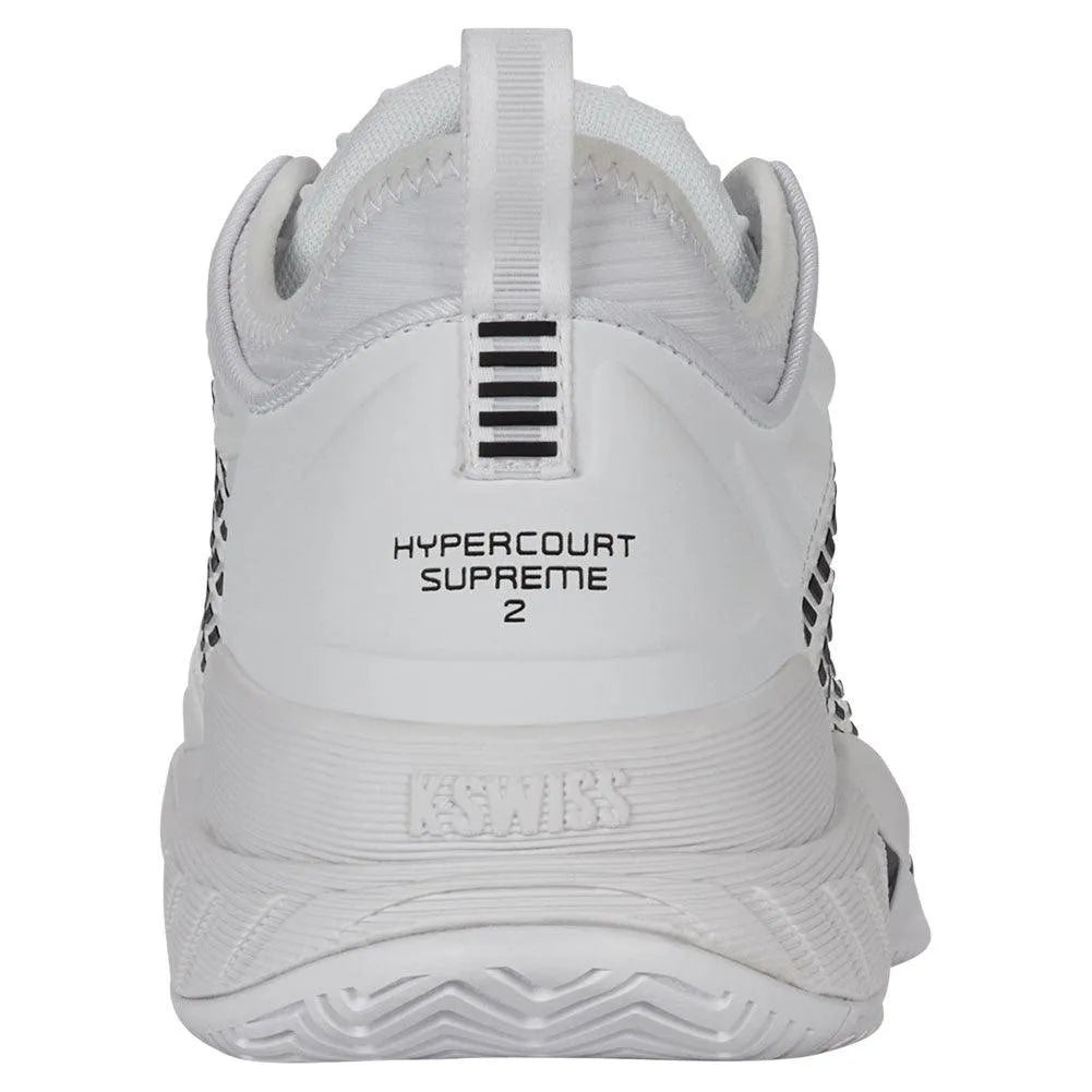 Men's Hypercourt Supreme 2 Tennis Shoes White and Black