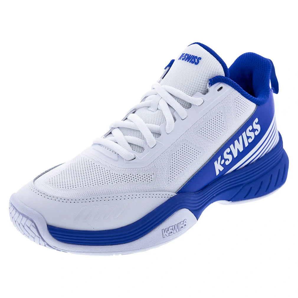 Men's SpeedEx 2 Tennis Shoes White and Dazzling Blue-Footwear-K-Swiss-09486-142S26copy-Tennis Express