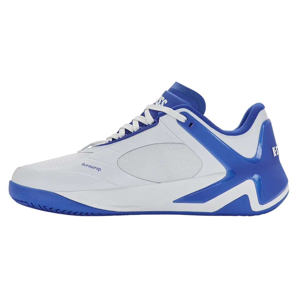 Men's K-Frame Pickleball Shoes White and Dazzling Blue