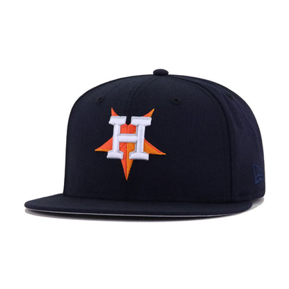 Houston Astros Navy Upside Down New Era 59Fifty Fitted