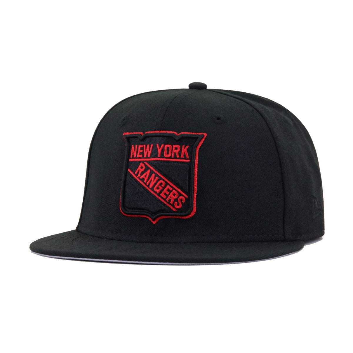New York Rangers Black Radiant Red Logo New Era 59Fifty Fitted