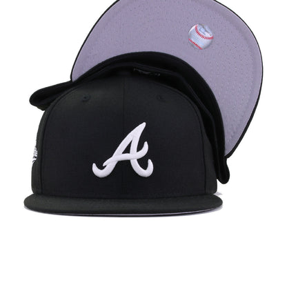 Atlanta Braves Black Glow in the Dark 1995 World Series New Era 59Fifty Fitted