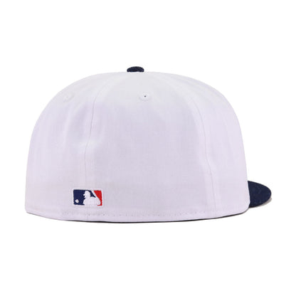 New York Yankees White Light Navy Denim New Era 59Fifty Fitted