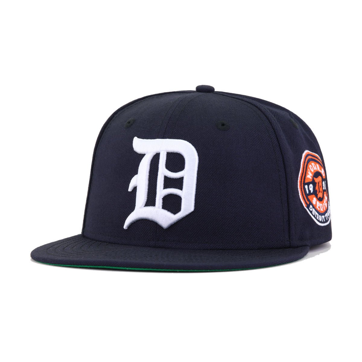 Detroit Tigers Navy 1935 World Series Cooperstown Green Bottom New Era 59Fifty Fitted